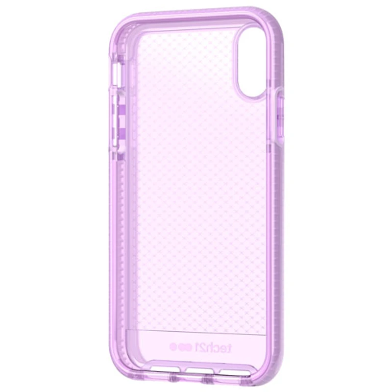 Étui souple ajusté Evo Check de Tech 21 pour iPhone XR - Orchidée