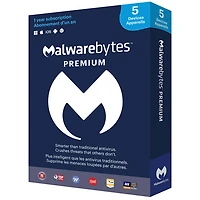 Malwarebytes (PC/Mac) - 5 appareils - 1 an