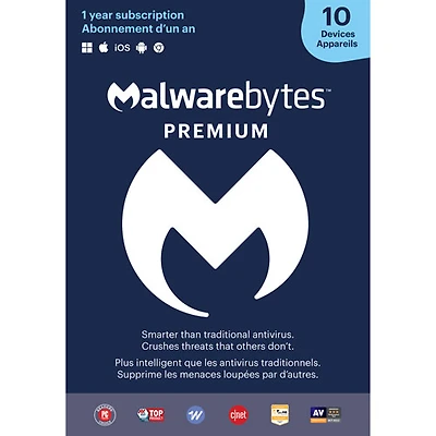 Malwarebytes (PC/Mac) - 10 Devices - 1 Year