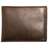 Mancini Boulder RFID Leather Coin Pocket Wallet - Brown (18-164)