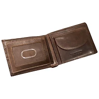 Mancini Boulder RFID Leather Coin Pocket Wallet - Brown (18-164)