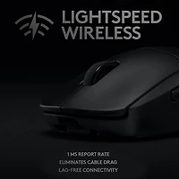 Logitech G PRO 25600 DPI Wireless Lightweight Optical Gaming Mouse - Black