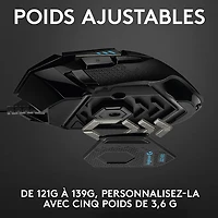 Logitech G502 Hero 25600 DPI Optical Gaming Mouse - Black