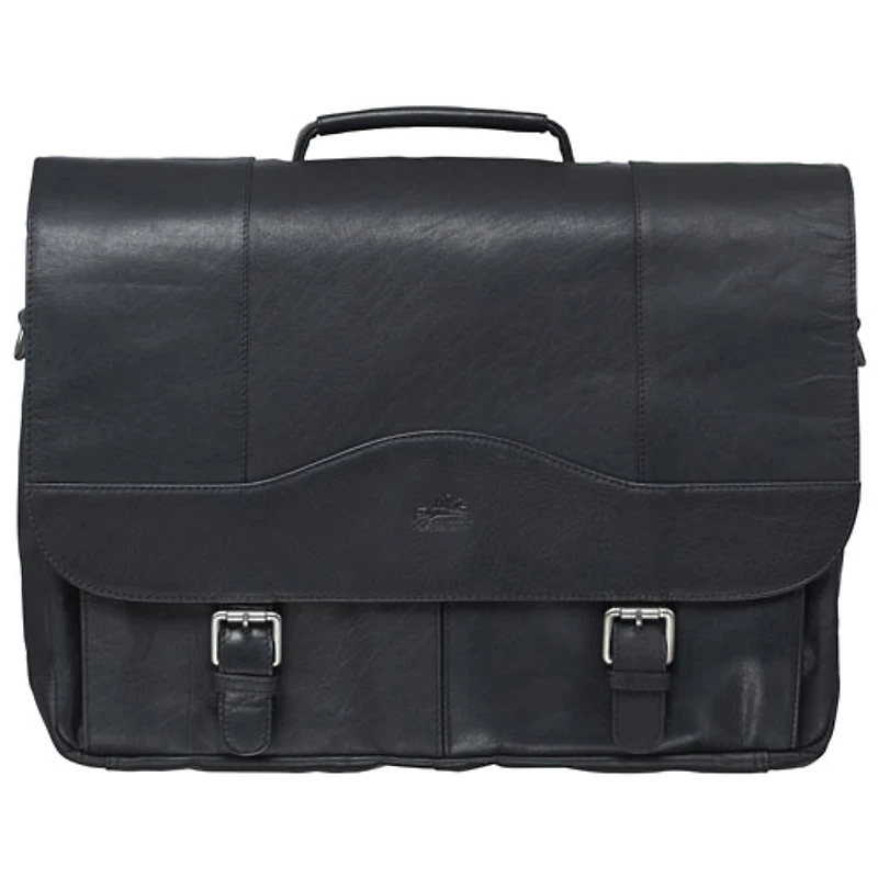 Mallette en cuir Buffalo de Mancini pour portable de 15,6 po