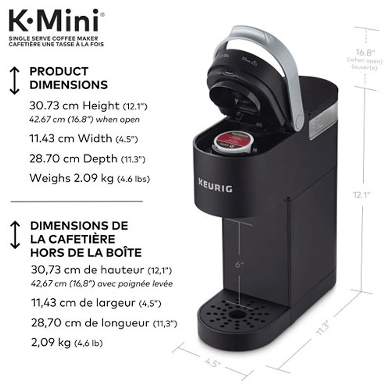 Cafetière pour une tasse K-Mini de Keurig - Noir mat