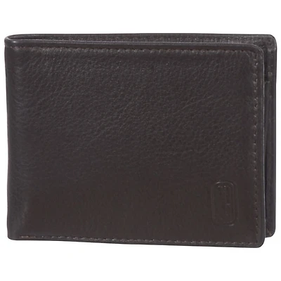 Portefeuille à deux compartiments en cuir Winston de Club Rochelier - Brun (CRP352)
