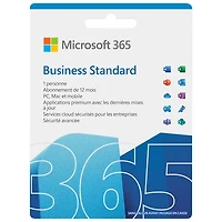 Microsoft 365 Business Standard (PC/Mac) - 1 utilisateur - 1 an - Téléchargement numérique