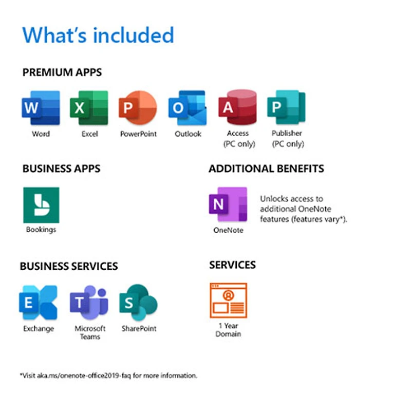 Microsoft 365 Business Standard (PC/Mac) - 1 utilisateur - 1 an - Téléchargement numérique
