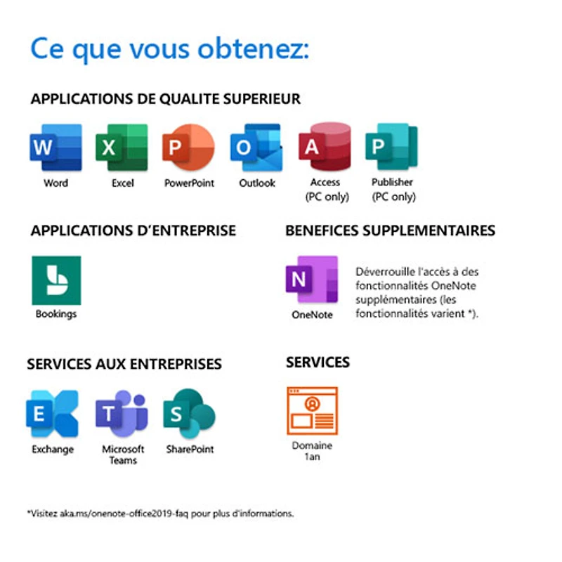 Microsoft 365 Business Standard (PC/Mac) - 1 utilisateur - 1 an - Téléchargement numérique
