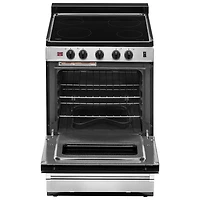 Cuisinière électrique autonome à surface lisse 3 pi³ 24 po de Whirlpool (YWFE50M4HS) - Inox