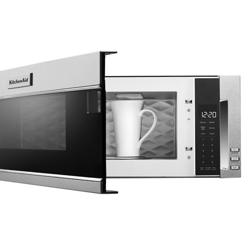 Four à micro-ondes de 30 po à hotte intégrée de KitchenAid - 1,1 pi³ - Acier inoxydable