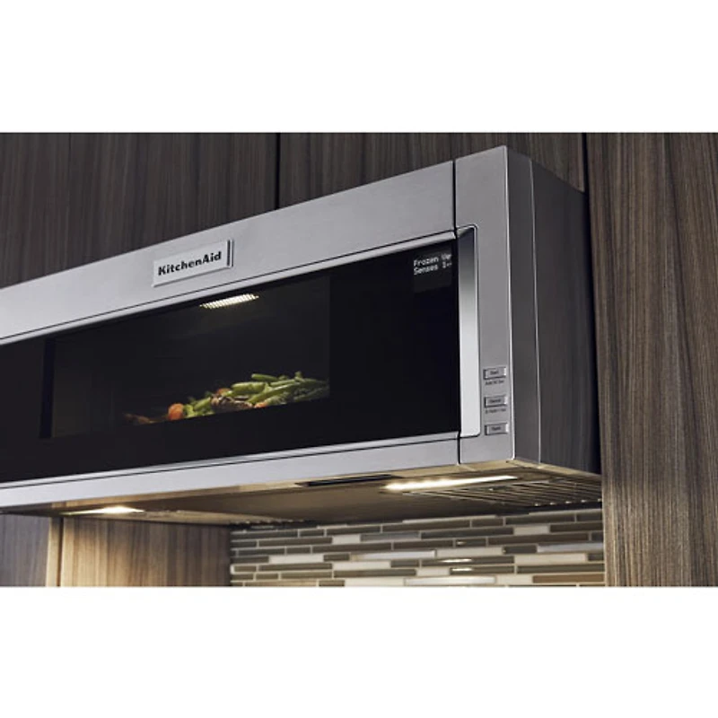 Four à micro-ondes de 30 po à hotte intégrée de KitchenAid - 1,1 pi³ - Acier inoxydable