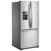 Réfrigérateur à deux portes 19,7 pi³ 30 po avec distributeur d'eau de Whirlpool (WRF560SEHZ) - Inox
