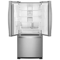Réfrigérateur à deux portes 19,7 pi³ 30 po avec distributeur d'eau de Whirlpool (WRF560SEHZ) - Inox
