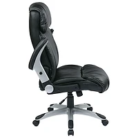 Work Smart ECH Bonded Leather Executive Chair - Black