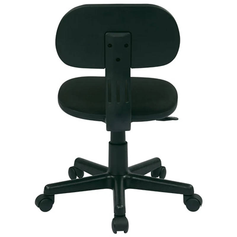 OSP Designs 499 Low-Back Polyester Task Chair - Black
