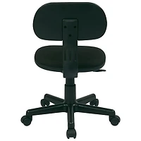 OSP Designs 499 Low-Back Polyester Task Chair - Black