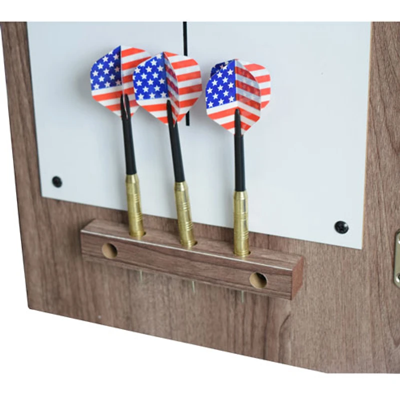 Jeu de fléchettes à pointe en acier avec armoire de 18 po Winchester de Hathaway