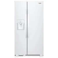 Whirlpool 33.1" Side-By-Side Refrigerator (WRS321SDHW) -White - Open Box - Perfect Condition