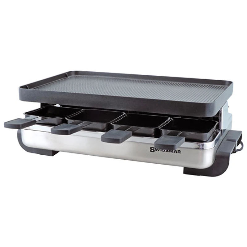 Ensemble à raclette avec plaque antiadhésive réversible Stelvio de Swissmar