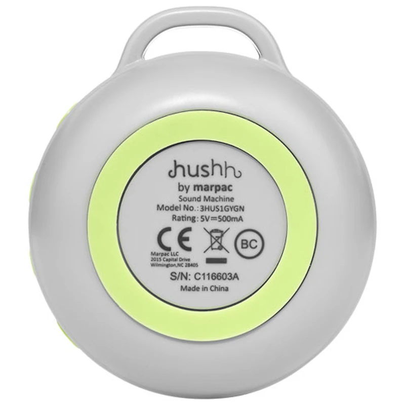 Machine sonore pour bébé Hushh de Marpac - Gris