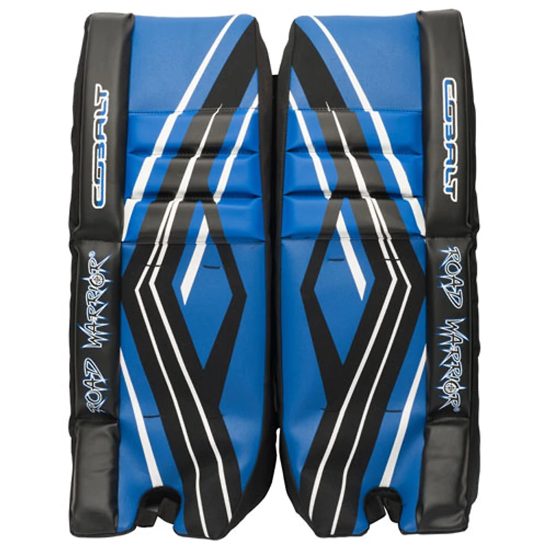 Jambières de gardien de but de 27 po Cobalt de Road Warrior pour hockey de rue