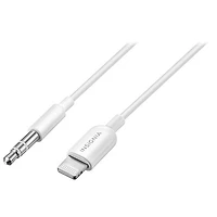Insignia 0.9m (3 ft.) Lightning/3.5mm Stereo Cable - White - Only at Best Buy