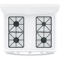 Cuisinière à gaz autonome 4,8 pi³ 30 po avec tiroir de grillage Profile de GE (JCGBS10DEMWW) - Blanc
