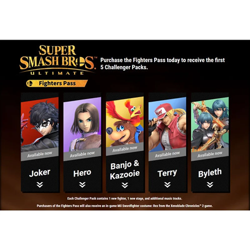 Super Smash Bros Ultimate Fighters Pass (Switch) - Téléchargement numérique