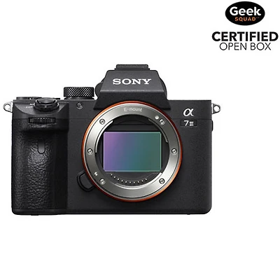 Open Box - Sony Alpha a7 III Full-Frame Mirrorless Vlogger Camera (Body Only)