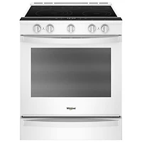 Cuisinière élec. enc./four convection autonettoyant 30 po de Whirlpool - Blanc - BO - Parfait état