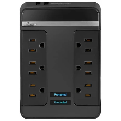 Parasurtenseur à 6 prises/2 ports USB de Rocketfish - Exclusivité de Best Buy