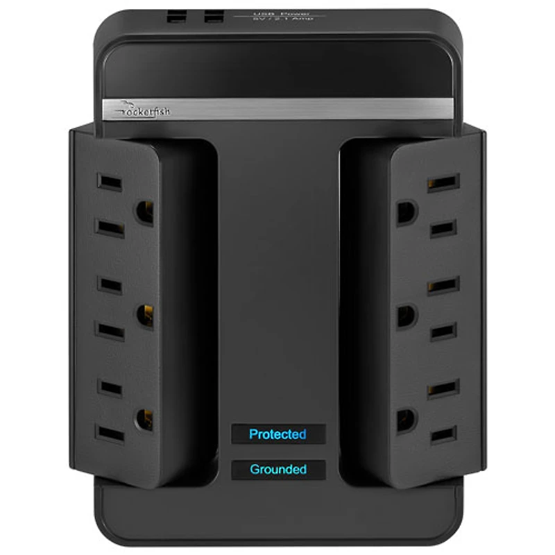 Rocketfish 6 Outlet/2 USB Surge Protector - Only at Best Buy