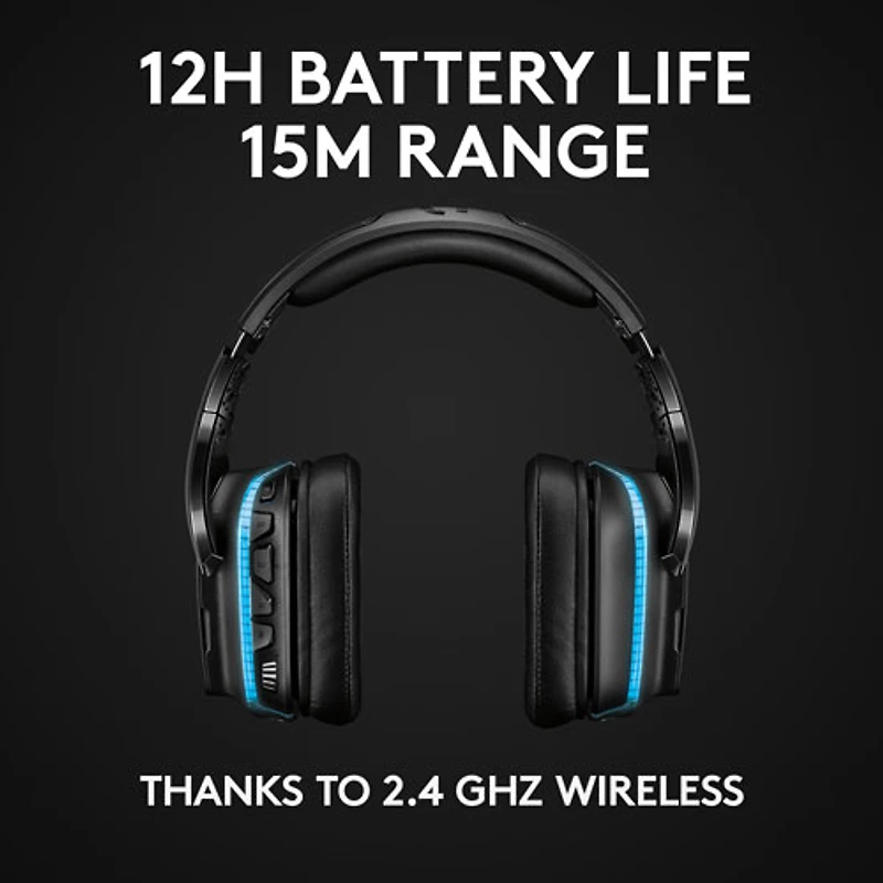 Casque de jeu sans fil RF avec microphone G935 de Logitech - Noir