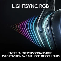 Casque de jeu sans fil RF avec microphone G935 de Logitech - Noir
