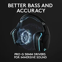 Casque de jeu sans fil RF avec microphone G935 de Logitech - Noir