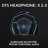 Casque de jeu sans fil RF avec microphone G935 de Logitech - Noir
