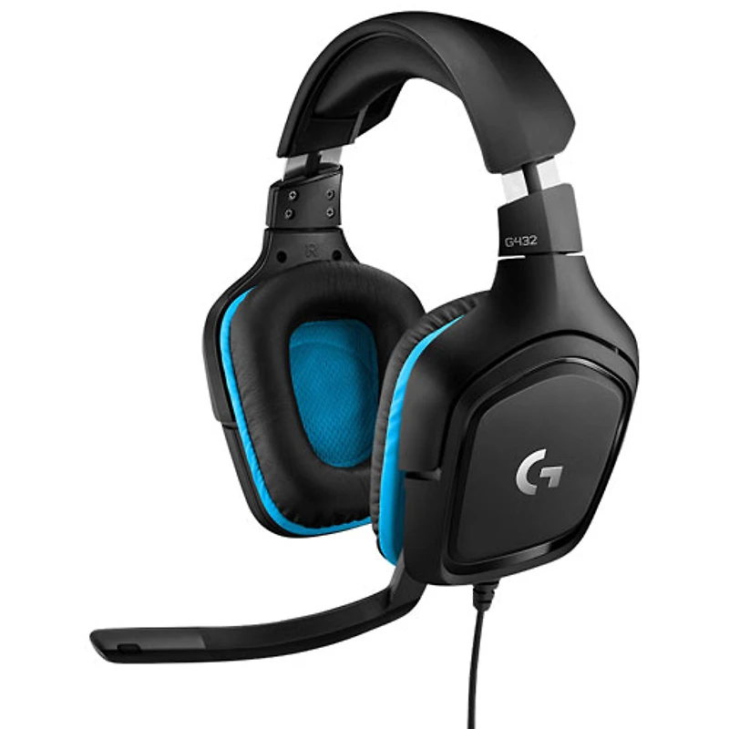 Casque de jeu avec microphone G432 de Logitech - Noir