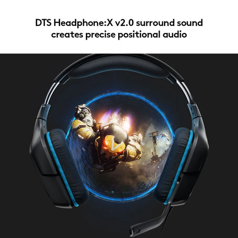 Casque de jeu avec microphone G432 de Logitech - Noir