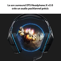 Casque de jeu avec microphone G432 de Logitech - Noir