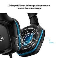 Casque de jeu avec microphone G432 de Logitech - Noir