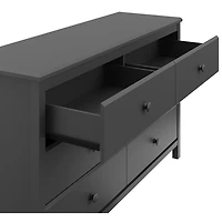 Stork Craft Alpine 6-Drawer Dresser - Grey