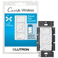 Interrupteur de ventilateur de plafond intelligent Caseta de Lutron