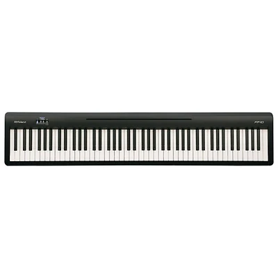 Piano numérique à 88 touches lestées à marteaux FP-10 de Roland - Noir