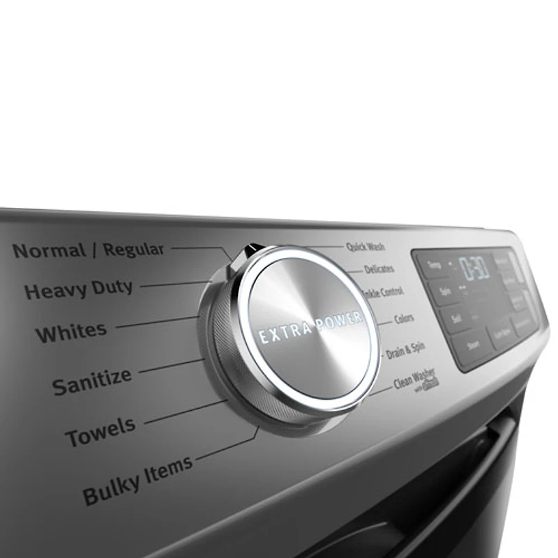 Laveuse à vapeur à chargement frontal de 5,5 pi³ avec cycle de désinfection de Whirlpool - Energy Star (MHW6630HC) - Ardoise métallique