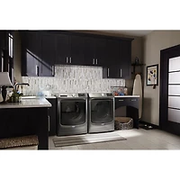 Laveuse à vapeur à chargement frontal de 5,5 pi³ avec cycle de désinfection de Whirlpool - Energy Star (MHW6630HC) - Ardoise métallique