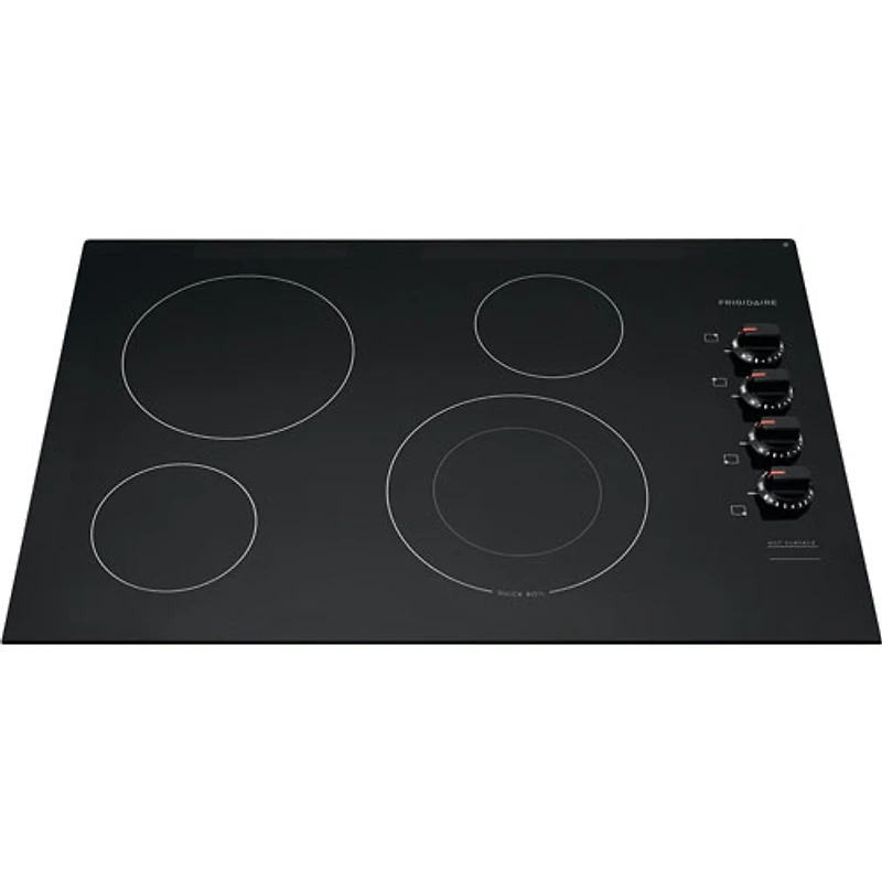 Surface de cuisson électrique lisse de 30 po de Frigidaire (FFEC3025UB) - Noir