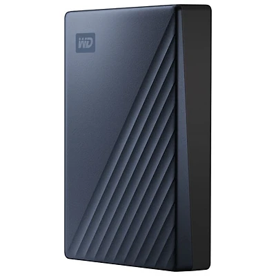 Disque dur externe portatif USB-C My Passport Ultra de 4 To de WD (WDBFTM0040BBL-WESN) - Bleu