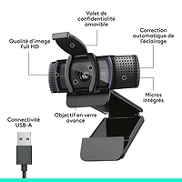 Logitech C920S Pro 1080p 30fps HD Streaming & Gaming Webcam