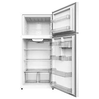 Réfrigérateur à congélateur supérieur 18 pi³ 30 po de GE avec éclairage DEL (GTS18FTLKWW) - Blanc